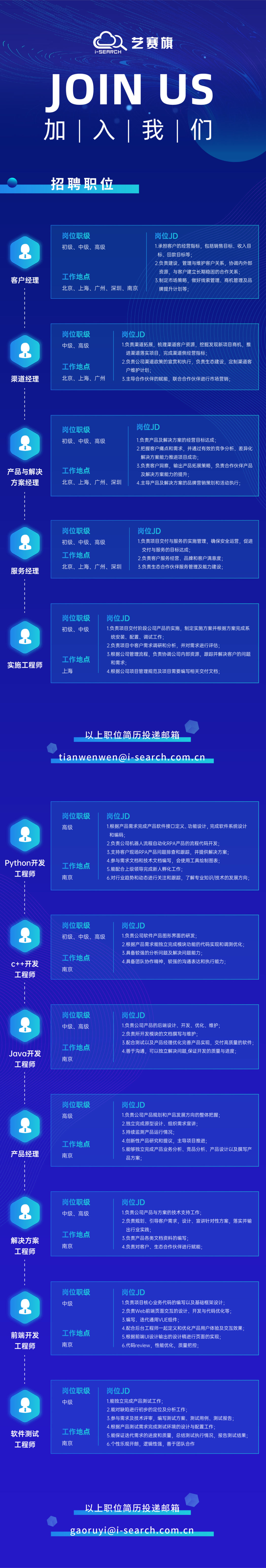 【招兵買馬】春暖花開季,求職好時節!